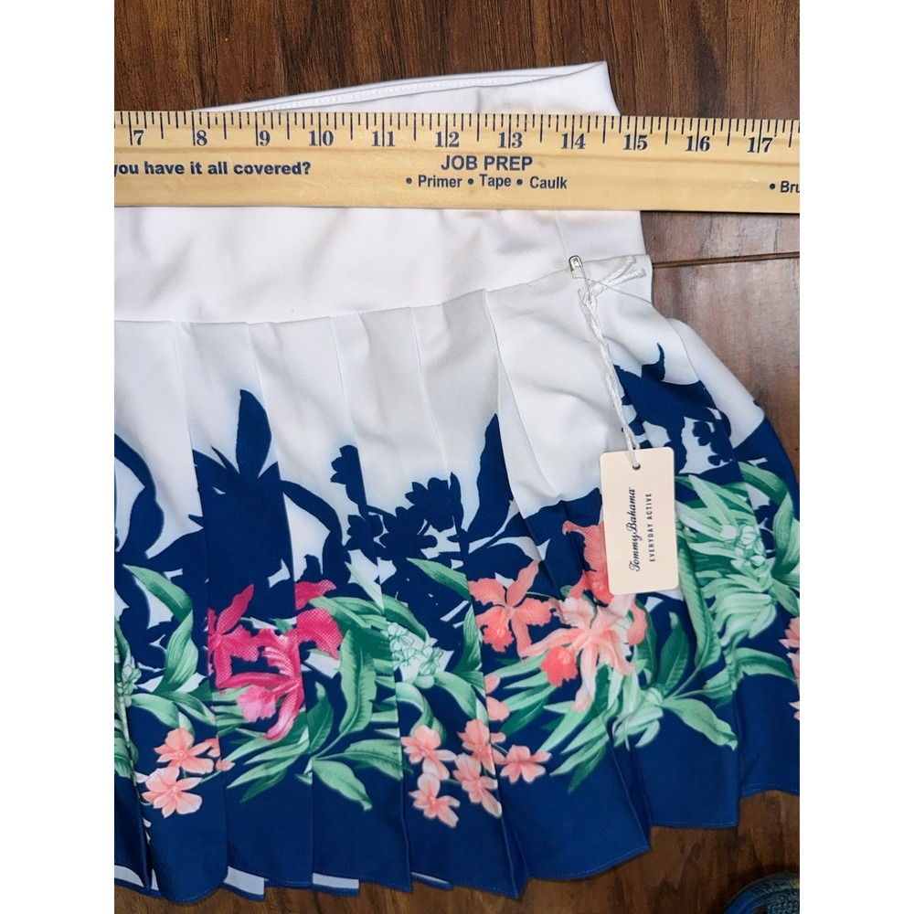 New Tommy Bahama Everyday Active Golf Tennis Pleated Skort‎ Floral Pickleball - Picture 7 of 8